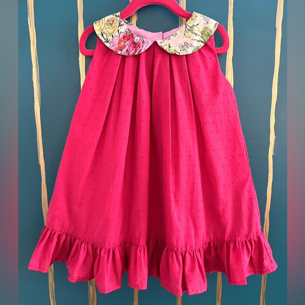 Persnickety Pink Garden Party Isabelle Dress Sz 4 NWT
